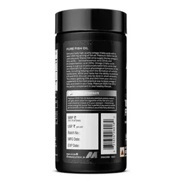 MuscleTech Platinum Fish Oil For Men And Women, 1000Mg Omega 3 With 180 Mg Epa & 120 Mg Dha For Heart, Joints & Brain Health, 100 Softgels, 1 count, 100 servings - 100 Servings, Unflavoured