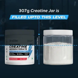 Wellcore Pure Micronised Creatine Powder For Enhanced Muscle Strength With Rapid Absorption | Creatine Monohydrate | Wellcore Creatine Flavoured - 83 Servings, Watermelon Wave, 307gm