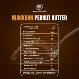 Muscle Transform Makkhan Peanut Butter | 100% Roasted Peanuts | High Protein Peanut Butter | Gluten Free, with Perfectly Roasted Peanuts - Chocolate Smooth, 1 Kg