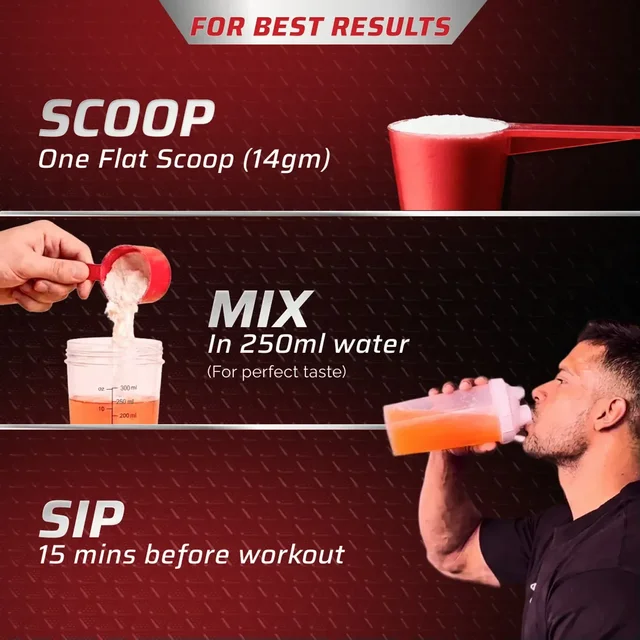 Dynamite Original Pre Workout For Men For Focus & Energy Boost With 6500mg Citrulline Complex | Preworkout Supplements For Men - 30 Servings, Fruit Blast, 420gm