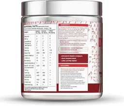 Dynamite Caffeine Free Pre Workout For Men | Stim Free | No Caffeine | 200mg Alpha GPC | 650mg Citrulline Complex | Ideal For Beginners | Pre Workout - 30 Servings, Green Apple, 390g
