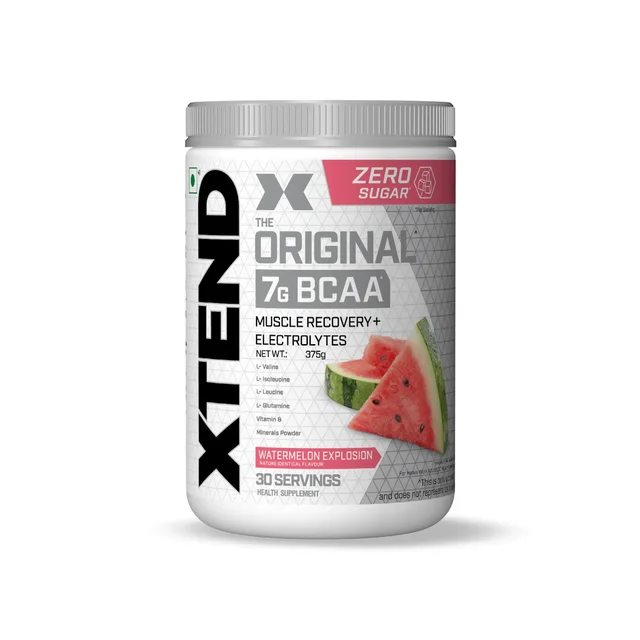 Xtend Scivation Bcaas Powder For Adults (Pre-Workout, 7G Bcaas, 0G Carbs,Sugar & Calories, 3.5 Leucine, 2.5G L-Glutamine, 1G Citrulline Malate) - 30 Servings - Blue Raspberry Ice, 402gm