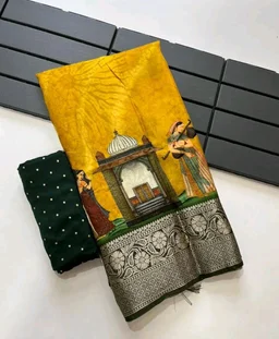 Sloka Pure Viscose - Corn, Free Size