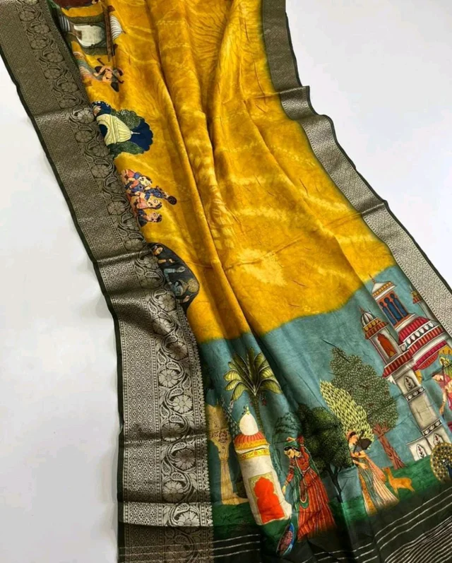 Sloka Pure Viscose - Corn, Free Size