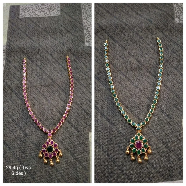 Sloka Vintage Style Silver necklace