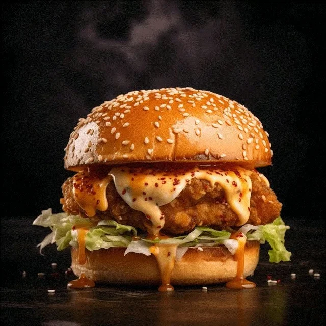 Crunchy burger