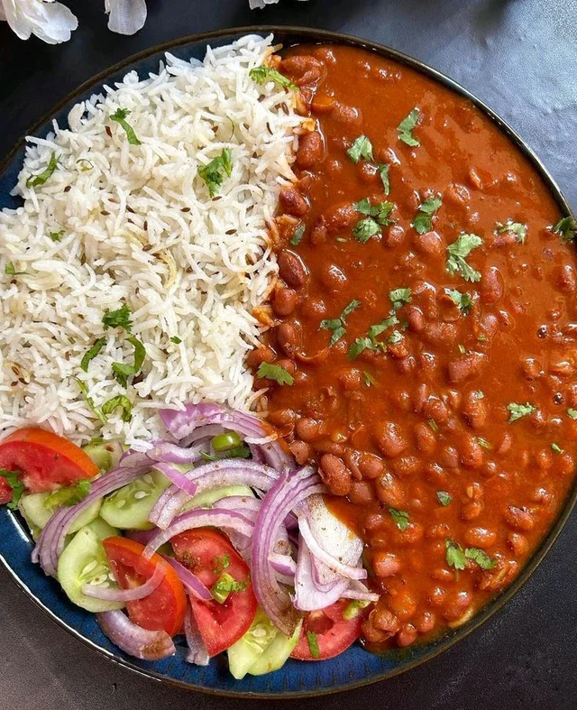 Rajma Chaval - half