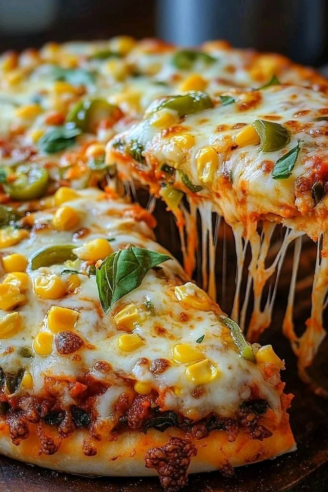 Corn Cheese pizza - Large