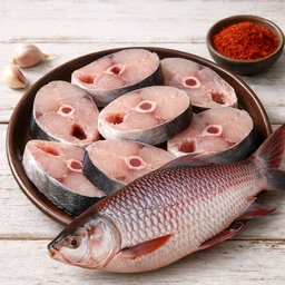 Rohu | Curry Cut (Bone-in) Medium Size 