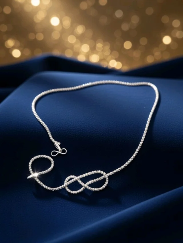 Elegant Silver Plated Designer Round Pendant Necklace for Women (Pack of 2)