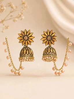 Pack of 2 Premium Designer Jhumka Earrings for Women | Stylish Traditional Earrings Combo