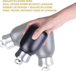 Mini Insulated Water Bottles,Stainless Steel Water Bottle - Black