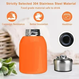 Mini Insulated Water Bottles,Stainless Steel Water Bottle - Orange