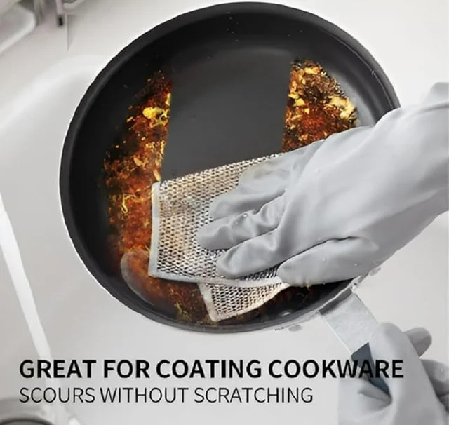 Stainless Steel Scrubber – Heavy Duty Wire Dish Cloth - 6