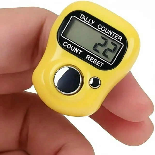 5-Digit Digital Tally Counter – Finger Ring Clicker for Counting (Random Colour)