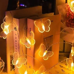 20 Led Butterfly String Lights for Diwali Christmas Home Decoration Lights (Warm White)