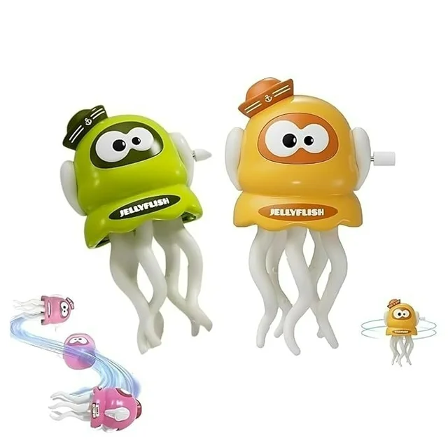 Key Operated Octopus Toy – Wind-Up Crawling Dancing Toy (Random Colour) - 1