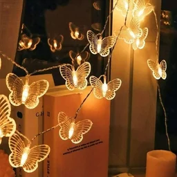 20 Led Butterfly String Lights for Diwali Christmas Home Decoration Lights (Warm White)
