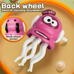 Key Operated Octopus Toy – Wind-Up Crawling Dancing Toy (Random Colour) - 1