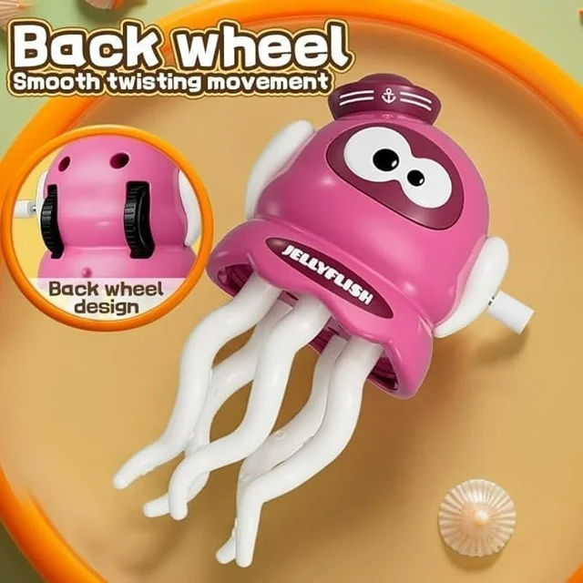 Key Operated Octopus Toy – Wind-Up Crawling Dancing Toy (Random Colour) - 1