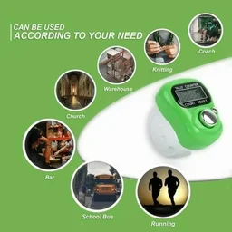 5-Digit Digital Tally Counter – Finger Ring Clicker for Counting (Random Colour)