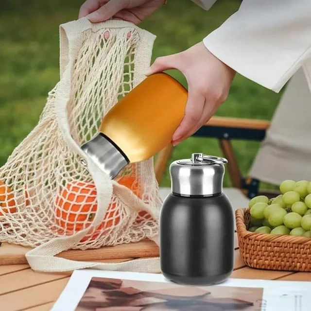 Mini Insulated Water Bottles,Stainless Steel Water Bottle - Black