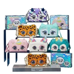 Little Winking Elf Interactive Pet Purse – Animated Eyes & Sounds Crossbody Handbag for Girls - Green