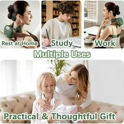 Bionic Heated Massager, Wireless Portable Shiatsu Neck and Back Massager, Electric Deep Tissue 4D Kneading Massage, Simulated Human Hand Design for Pain Relief and Muscle Relax