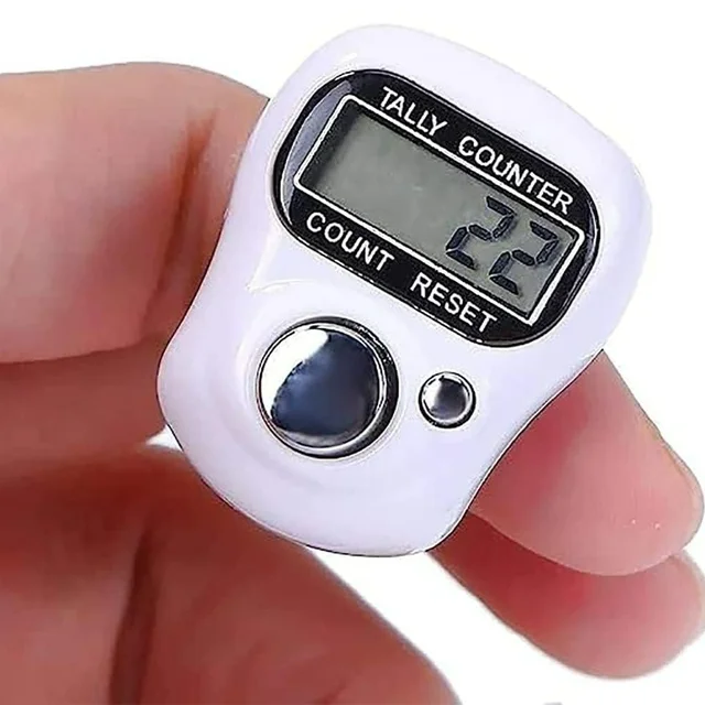 5-Digit Digital Tally Counter – Finger Ring Clicker for Counting (Random Colour)