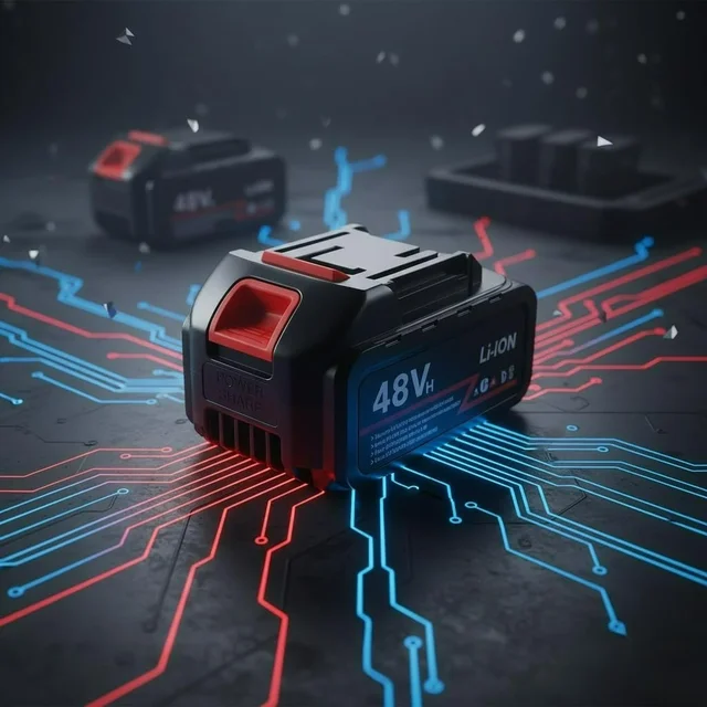48V MAX Li-Ion Battery (6000mAh, 5-Cell) | High Power & Lightweight Rechargeable Battery for Cordless Car Blower, Pressure Washer Gun, Pruning Shear, Gardening Tools & Power Tools