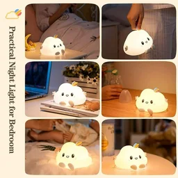 Cloud Rechargeable Silicone Night Lamp – LED Kids Night Light