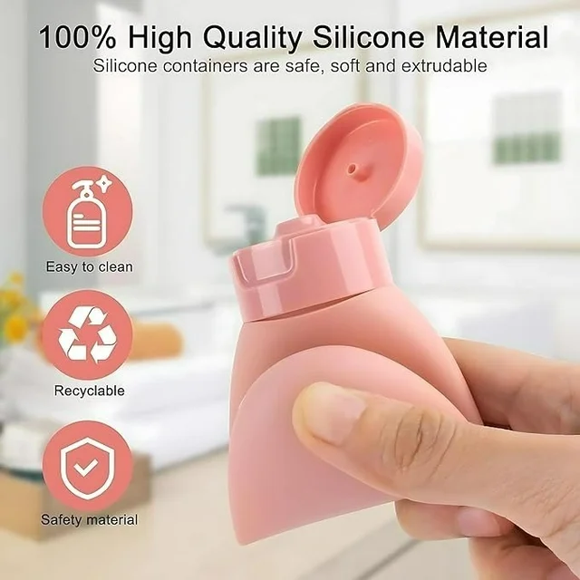 Travel Bottles Set for Toiletries – Leak-Proof, Refillable Plastic Containers