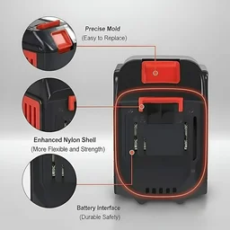 48V MAX Li-Ion Battery (6000mAh, 5-Cell) | High Power & Lightweight Rechargeable Battery for Cordless Car Blower, Pressure Washer Gun, Pruning Shear, Gardening Tools & Power Tools