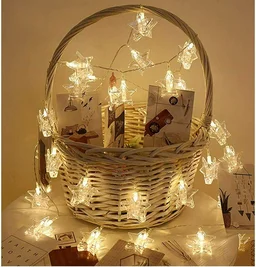 Waterproof Led String 16 Star Clip for Hanging Photos Cards & Art Work