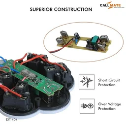 Hexagon Extension Board with 4 Sockets + 4 USB Ports (2.0 Amp)