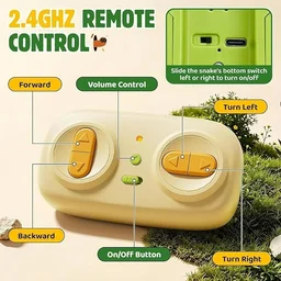 Remote Control Snake Toy for Kids, Magnetic Snake Game with Music - Yellow, 1