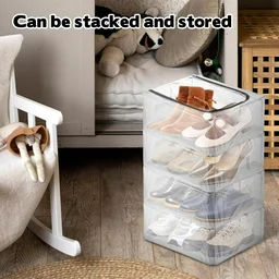 Shoe Storage Organizer | Shoe Box Organizer | Transparent Shoe Rack