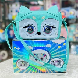 Little Winking Elf Interactive Pet Purse – Animated Eyes & Sounds Crossbody Handbag for Girls - Green