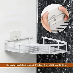 Heavy Duty Adhesive Screw Hooks for Wall – Nail-Free Stainless Steel Hanging Hooks for Kitchen