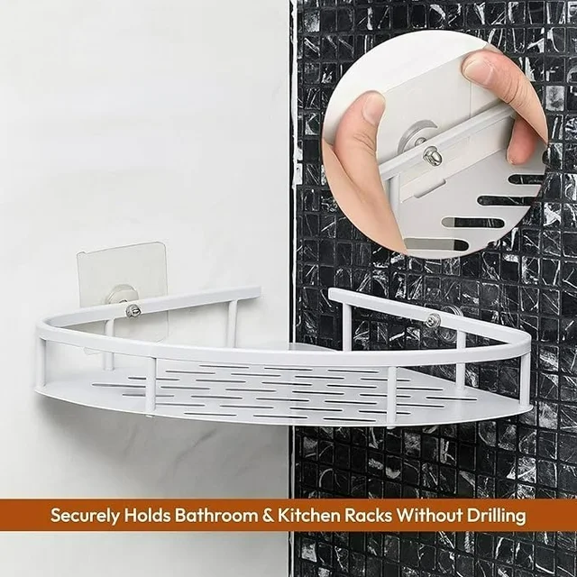 Heavy Duty Adhesive Screw Hooks for Wall – Nail-Free Stainless Steel Hanging Hooks for Kitchen