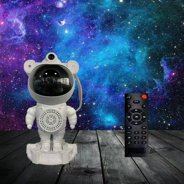 Astronaut Bluetooth Sky Projection Light USB Full Color Star Moon White Noise Astronaut Laser Atmosphere Night Light