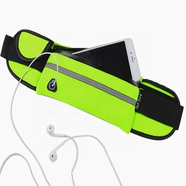 Zipper Ultra Slim Outdoor Waterproof Hiking Cycling Sport Running Waist Belt