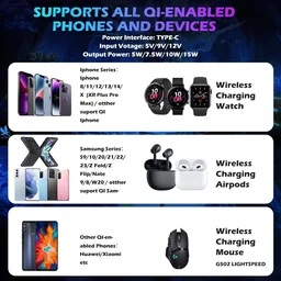 Wireless Charging Mouse Pad Desktop Neon Gamer Accessories