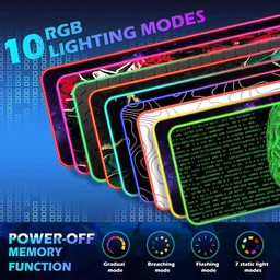 Wireless Charging Mouse Pad Desktop Neon Gamer Accessories