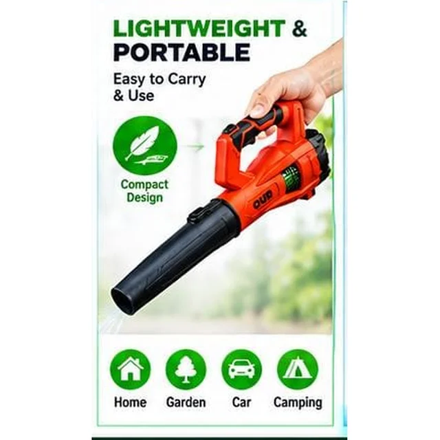 JETFORCE Powerful Blower – 18,000 RPM High-Speed Motor, 18,000mAh Battery, Powerful Copper Motor, Compact & Portable Air Blower