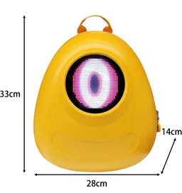 Multifunctional Lightweight Backpack for Children & Teens | Bright Color School Bag for Books, Tablets & Daily Use (Yellow)