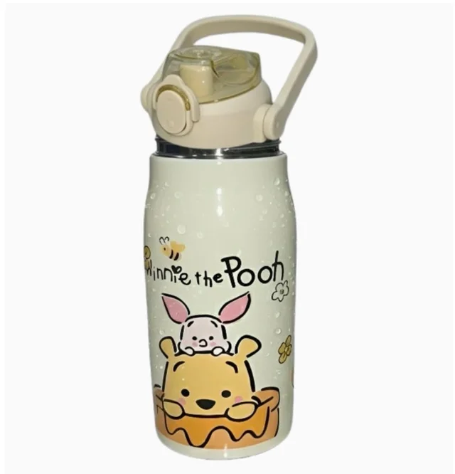 Stainless Steel Water Bottle 900 ML, Leak Proof Reusable Drinking Bottle with Tight Lid for Office School Gym Travel and Daily Use