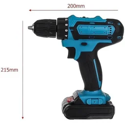 Cordless Drill Machine 48v with Dual Speed & 24 Pc Accessories | 10 mm Chuck | Rechargeable Electric Screwdriver & Power Tool for Home, Office & DIY Use (Brushes Not Included) (6 Months Warranty On Motor)