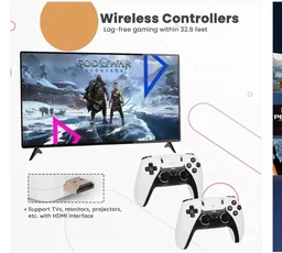 M22 Retro Video Game Console - Wireless Controller Gamepad, Plug & Play Video Gaming System with 1080P HD Graphics, 64GB, CE, ROHS and BIS Certified Original Unit