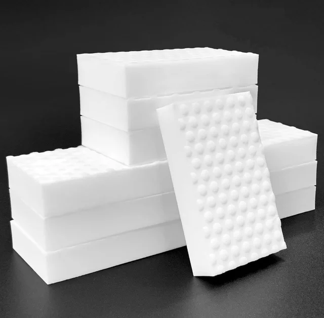 Pack Of 3 Magic Eraser Sponge for Home, Multi-Surface Cleaning Sponge, Magic Cleaning Sponge for Kitchen, Bathroom, Bathtub, Sink, Wall Cleaner, Furniture (White)